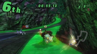 Screen ze hry Ben 10: Galactic Racing