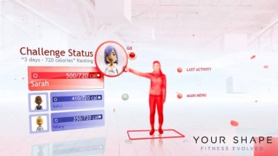 Screen ze hry Your Shape: Fitness Evolved