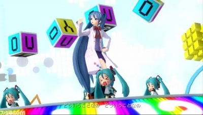 Screen ze hry Hatsune Miku: Project DIVA F