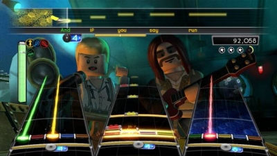 Screen ze hry LEGO Rock Band