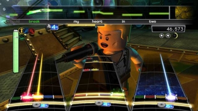 Screen ze hry LEGO Rock Band