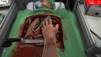 Screen ze hry Surgeon Simulator 2013
