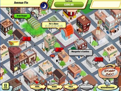 Screen ze hry DinerTown Tycoon