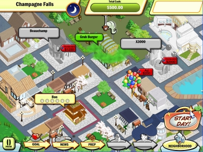 Screen ze hry DinerTown Tycoon