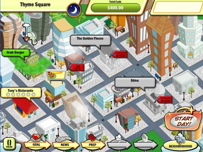 Screen ze hry DinerTown Tycoon