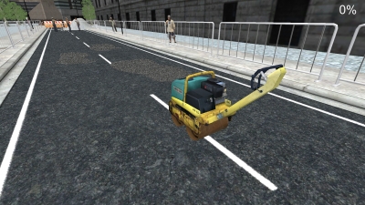 Screen ze hry Travaux Routiers Simulator 2011