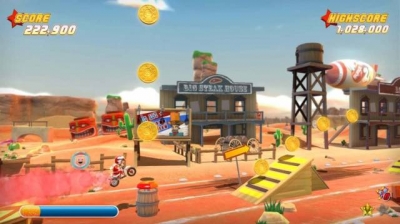 Screen ze hry Joe Danger