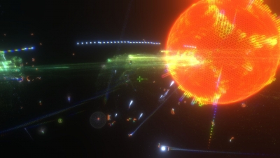 Screen ze hry The Polynomial - Space of the music