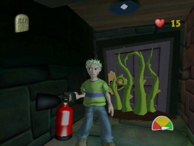 Screen ze hry Grabbed by the Ghoulies