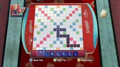 Screen ze hry Scrabble