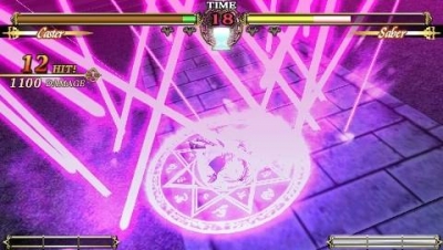 Screen ze hry Fate/Unlimited Codes