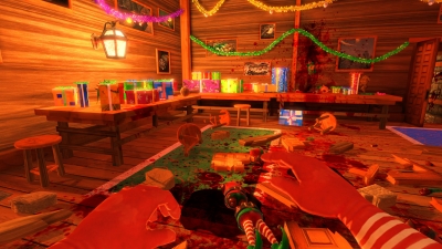 Screen ze hry Viscera Cleanup Detail: Santas Rampage