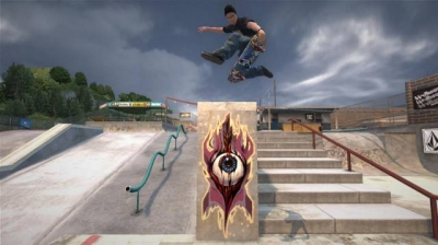 Screen ze hry Tony Hawks Project 8