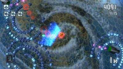 Screen ze hry Super Stardust Portable