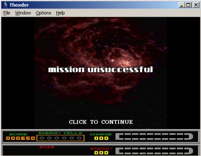 Screen ze hry Thexder 95