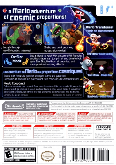Obal hry Super Mario Galaxy