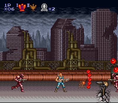 Screen ze hry Contra III: The Alien Wars