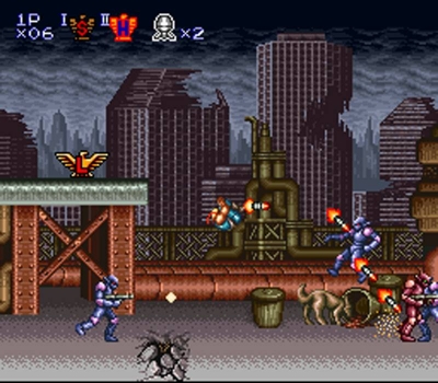 Screen ze hry Contra III: The Alien Wars