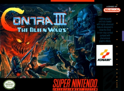 Obal hry Contra III: The Alien Wars