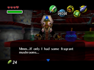 Screen ze hry The Legend of Zelda: Majoras Mask