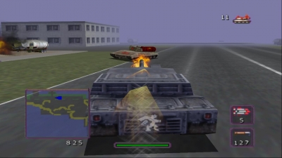 Screen ze hry BattleTanx: Global Assault