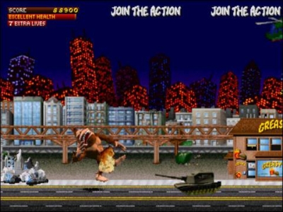 Screen ze hry Rampage: World Tour