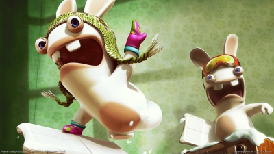 Artwork ke he Rayman Raving Rabbids: TV Party