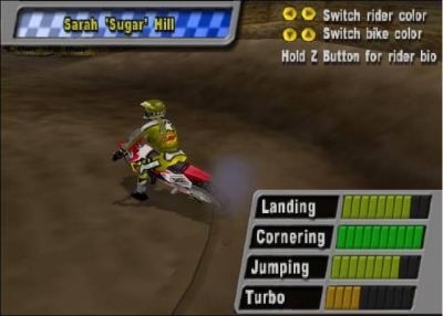 Screen ze hry Excitebike 64