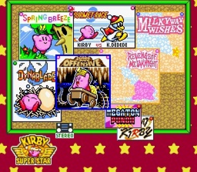 Screen ze hry Kirby Super Star