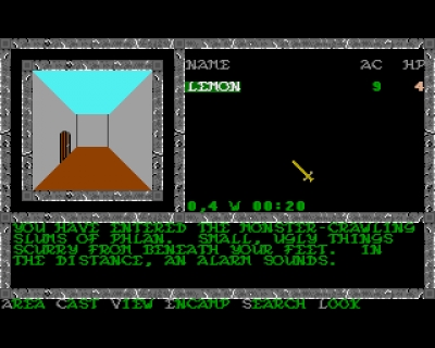 Screen ze hry Advanced Dungeons & Dragons: Pool of Radiance