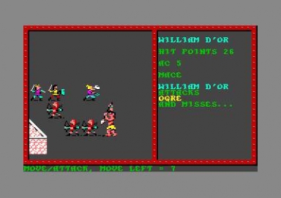 Screen ze hry Advanced Dungeons & Dragons: Pool of Radiance