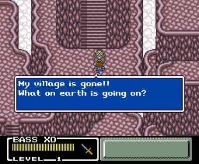 Screen ze hry Final Fantasy: Mystic Quest