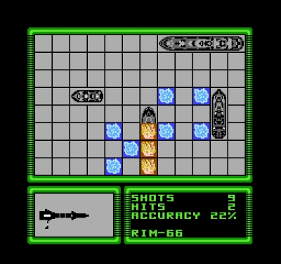 Screen ze hry Battleship