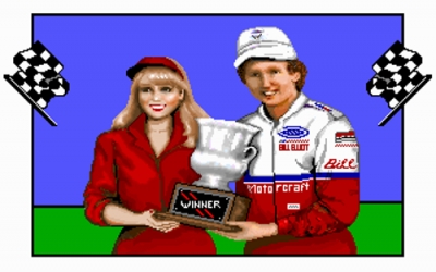 Screen ze hry Bill Elliotts NASCAR Challenge