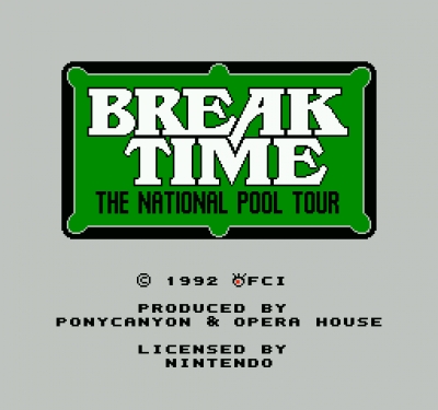 Screen ze hry Break Time: The National Pool Tour