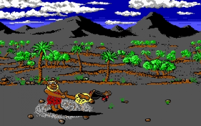 Screen ze hry Caveman Games