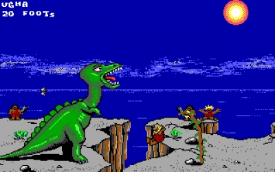 Screen ze hry Caveman Games