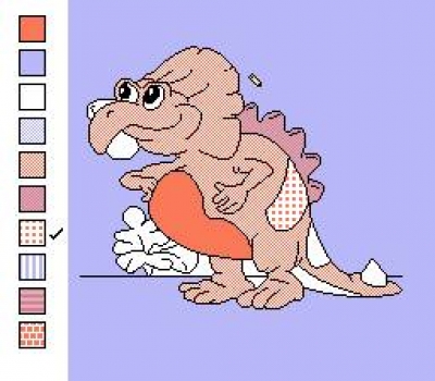 Artwork ke he Color a Dinosaur
