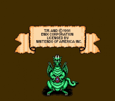 Screen ze hry Dragon Warrior III