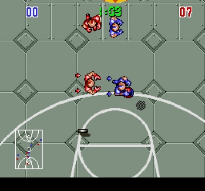 Screen ze hry Bill Laimbeer´s Combat Basketball