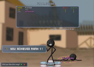 Screen ze hry Stick Arena