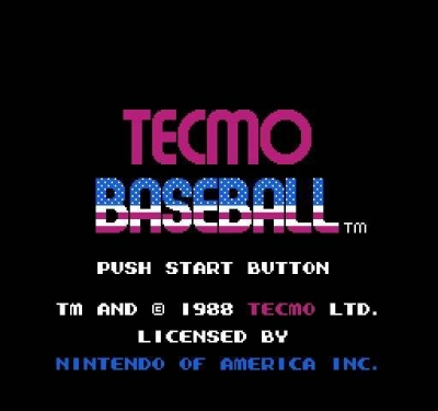 Screen ze hry Tecmo Baseball