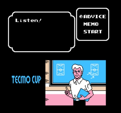 Screen ze hry Tecmo Cup Soccer Game