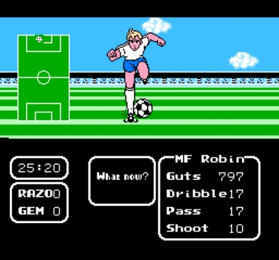 Screen ze hry Tecmo Cup Soccer Game