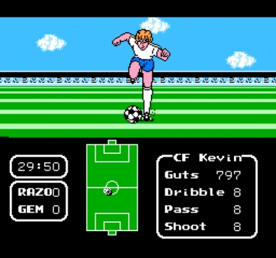 Screen ze hry Tecmo Cup Soccer Game