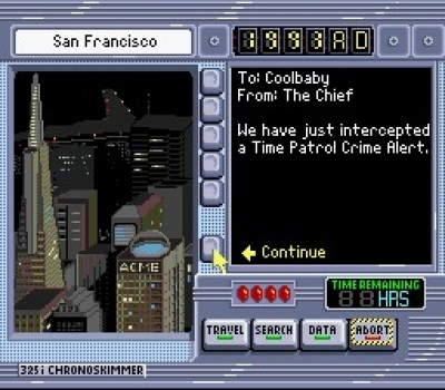 Screen ze hry Where in Time Is Carmen Sandiego?