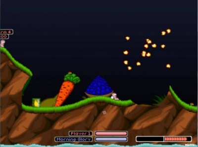 Screen ze hry Worms World Party