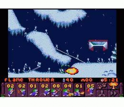 Screen ze hry Lemmings 2: The Tribes