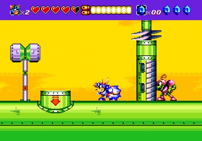 Screen ze hry Sparkster