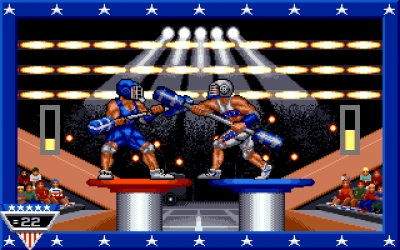 Screen ze hry American Gladiators
